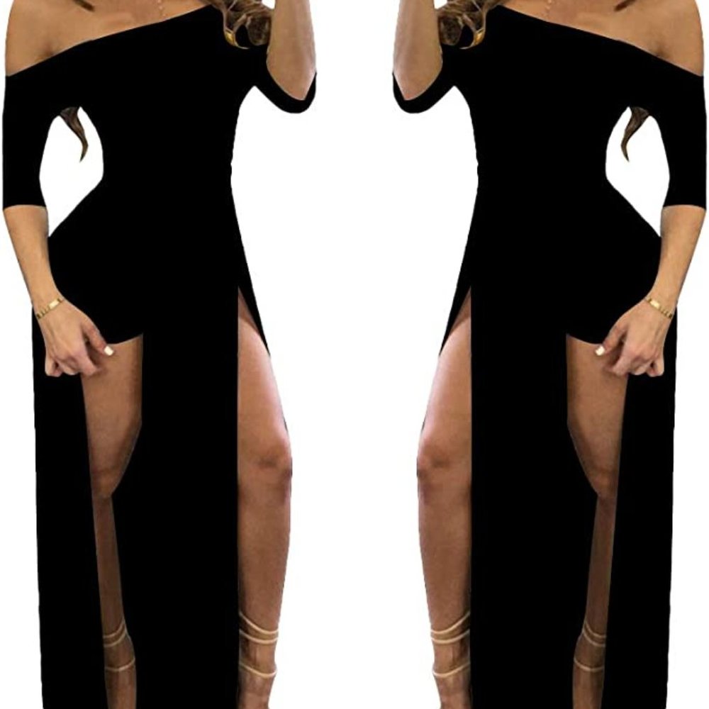 Romper Split Maxi Dress for Summer Party Beach